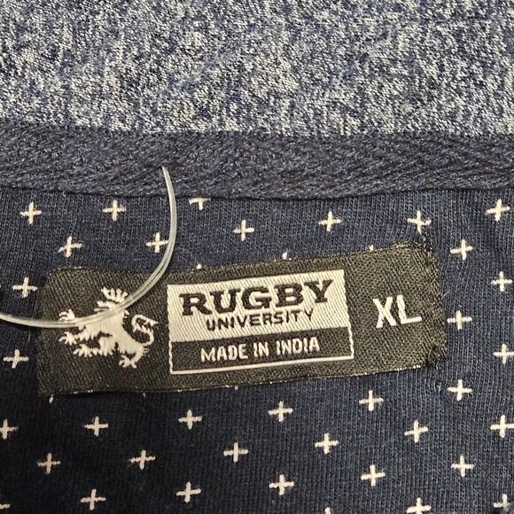 Rugby Short Sleeve Polo Navy Blue Heather Size XL - Picture 8 of 10